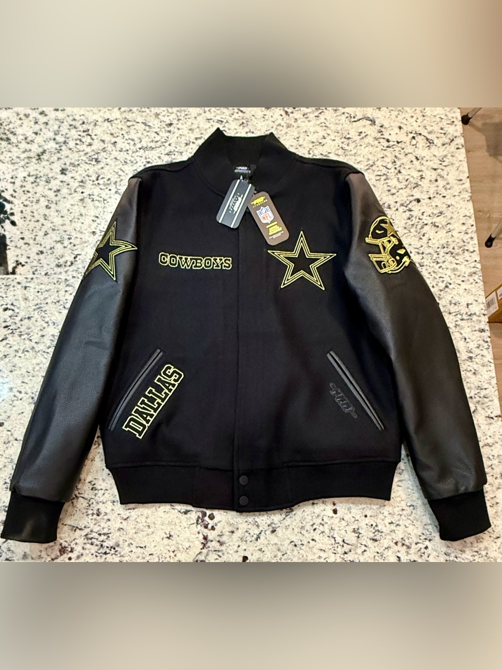 PRO STANDARD NFL LUXURY COLLECTION DALLAS COWBOYS WOOL VARSITY JACKET NWT $230